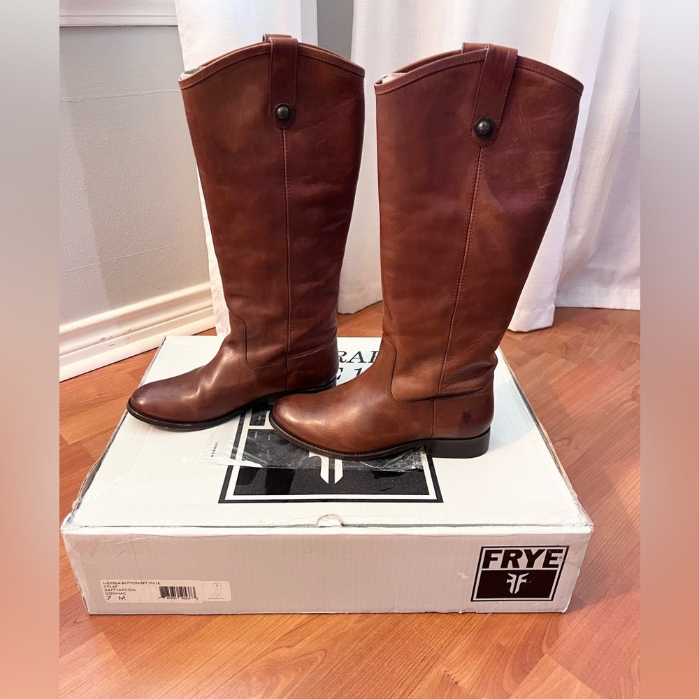 Frye Melissa button tall boots